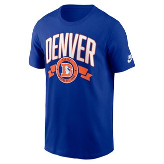 Nike Denver Broncos Rewind Front And Back Hit Essential Nike Mens NFL T-Shirt in Blue | N1994DA8WV-93P