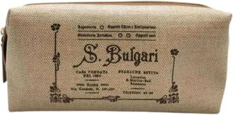 Bulgari Pre-owned Clutches, female, Beige, Size: ONE SIZE Pre-owned Collezione Clutch Bag