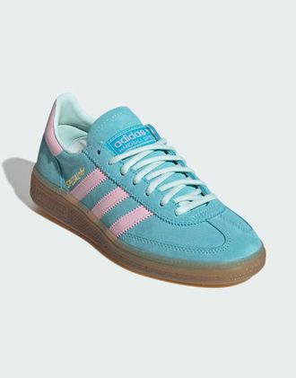 adidas Originals Handball Spezial - Scarpe color acqua pulse/rosa trasparente/gomma-Blu