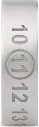Maison Margiela Engraved Number Reference Ring - Silver