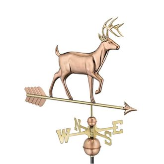 Good Directions Farmhouse Copper Buck Deer Weathervane - H104 x W84 x L44 cm