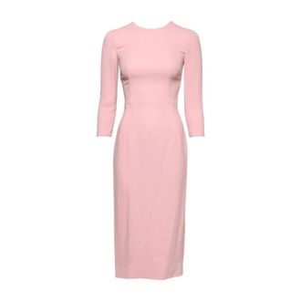 Dolce & Gabbana Dames, Jurken, Roze, Maat: 3XS Zijde