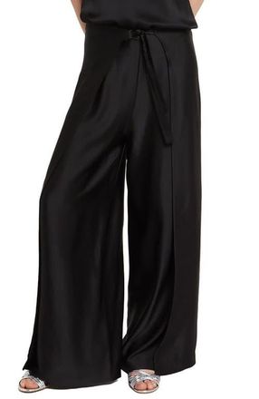 ottod'Ame Viscose Sarong Trousers in Black at Nordstrom, Size One Size It