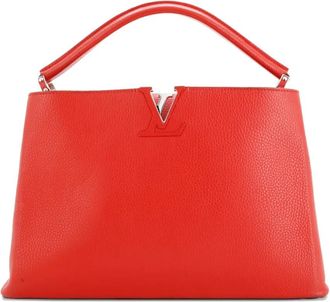 Louis Vuitton Capucines Bag Leather MM satchel - Rood