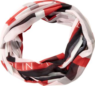 Laura Scott Loop LAURA SCOTT, Damen, rot, rosa, grau, Web, Polyester, bedruckt, gemustert, Modet&uuml;cher Loop, im modischen Graphik-Design - NEW