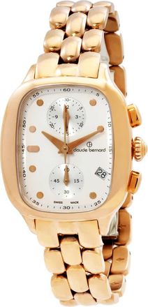 Claude Bernard Dress Code Chronograph Quartz Silver Dial Ladies Watch 10800 37RM AIR