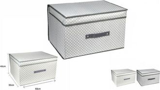 Trade Shop Trade Shop - Scatola Box Salvaspazio Portatutto Contenitore Armadi Organizer 60x50x40cm 53030