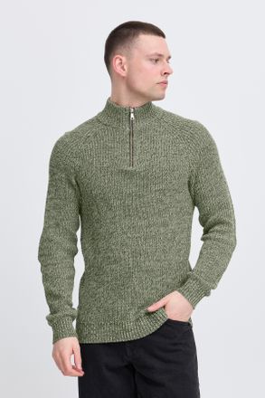 Blend Stehkragenpullover BLEND BHDARIK HALFZIPP, Herren, Gr. XXL, gr&uuml;n (forest night), Strick, Obermaterial: 100% Baumwolle, unifarben, regular fit normal, 