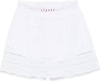 Ermanno Scervino Broderie anglaise shorts - Wit