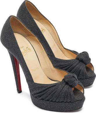 Christian Louboutin Pumps Jenny a punta aperta - Nero