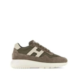 Hogan Sneakers, male, Brown, Size: 10 US Interactive&sup3; Low-Top Sneakers