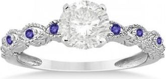 Allurez Vintage Marquise Tanzanite Engagement Ring Palladium (0.18ct)