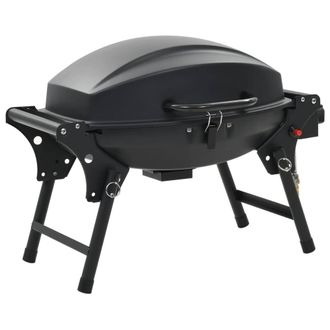 Berkfield Home Portable Gas BBQ Grill with Cooking Zone Black