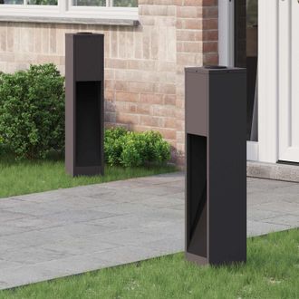 vidaXL Vidaxl Lucina Led Solare Da Percorso 2 Pz Bianco Caldo 18 X 18 X