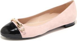 Tod's Stijlvolle Ballerina Schoenen met Accessoireklem - Dames - Ballerinas - Beige - 36 EU - Schoenen