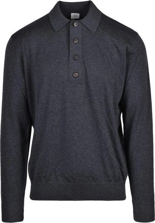 Eleventy Truien & Vesten, Heren, Zwart, M, Katoen, Polo in maglia
