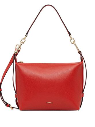 Furla mini Tonie hobo leather crossbody bag - women - Calf Leather - One Size - Red