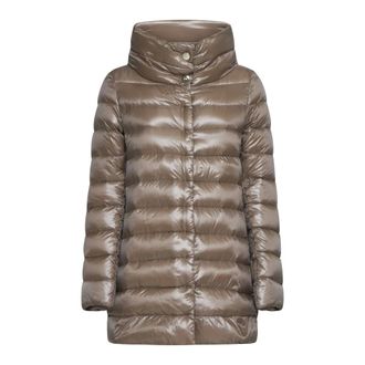 Herno Amelia Midi Donsjas - Dames - Jassen - Grijs - Maat: 5XL Katoen