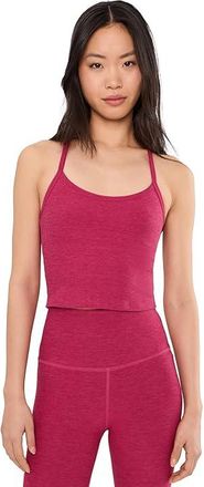 Beyond Yoga Spacedye Slim Racerback Cropped Tank Top Womens Clothing Sangria Heather : 2XL, Elastane/Polyester