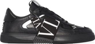 Valentino Garavani Sneakers, male, Black, Size: 10 1/2 US Vl7N Bands Sneaker