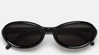 Retro Superfuture Sunglasses Cherry Black 05 H Black/Black Unisex