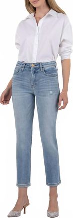 Kut from the Kloth Rachael High Rise Fab Ab Mom Jeans In Blue