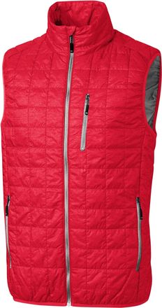 Cutter & Buck Rainier PrimaLoft Mens Big and Tall Eco Insulated Full Zip Puffer Vest