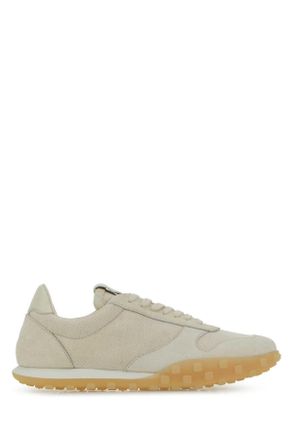 Jil Sander Sand Canvas And Suede Moon Sneakers