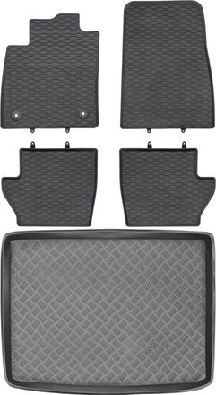 OEM Juego De Alfombrillas De Goma Para El Ford Puma Crossover De 2019 + Alfombrilla Para El Maletero
