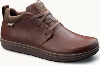 Lems Shoes Mens Chukka Grip Leather Boot In Chestnut