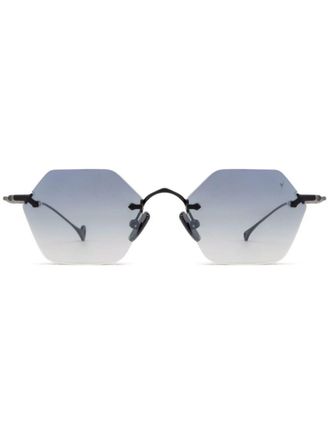 Eyepetizer Zonnebril met geometrisch montuur - Zwart