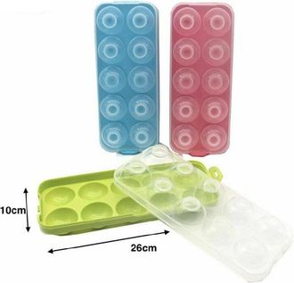 Trade Shop Trade Shop - Portauova Porta 10 Uova Posti Contenitore Colorato Frigo Plastica Scatola Uovo