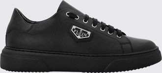 Philipp Plein Sneakers basse in pelle liscia con logo laterale applicato
