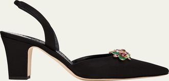 Manolo Blahnik Malak Multi Ornament Halter Pumps