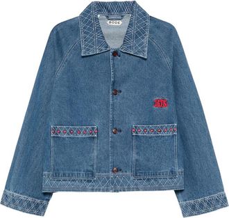 Bode Embroidered Denim Jacket