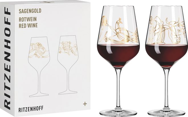 Ritzenhoff Goldnacht Champagne Glass #28 - Adams