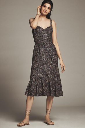 Hutch Lydia Sleeveless Sweetheart Midi Dress