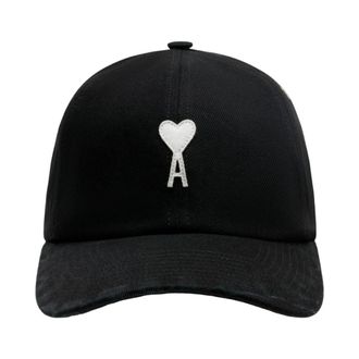Ami Ami de Coeur Felt Cap - unisex - Ami Paris - Hats & Caps - Black - ONE SIZE - Accessories