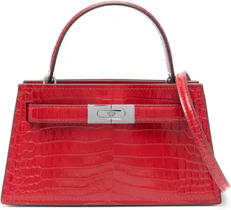 Tory Burch Womens Lee Radziwill Small Leather Handbag