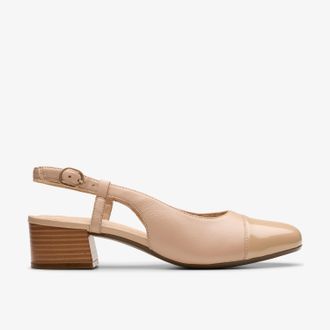 Clarks Marilyn Rozen Beige Combi Schoenen
