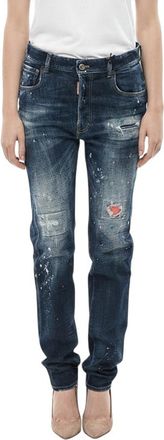 Dsquared2 Blue Regular Mid Rise Jeans