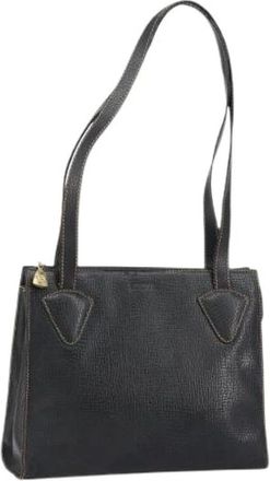 Loewe Pre-owned Shoulder Bags, female, Black, Size: ONE SIZE Pre-owned Leather Tote