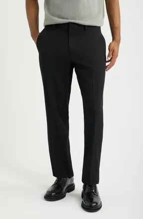 Open Edit Skinny Fit Pleated Suit Pants in Black at Nordstrom, Size 28