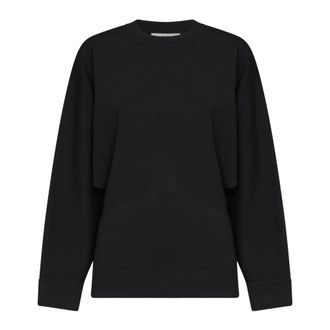 Co Hoodies & sweatvesten, Dames, Zwart, M, Leer, 7147Lvm-001 Sweatshirt