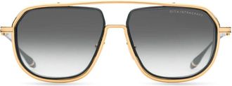 Dita Eyewear Intracraft Bold Geometric Sunglasses with Gradient Grey Lenses