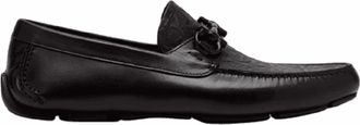Ferragamo Mens Gancini Driving Loafers In Black