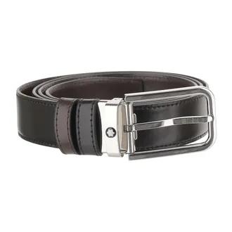 Montblanc Reversible Leather Belt - male - MONTBLANC - Belts - Black - ONE SIZE - Accessories