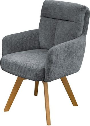 Global Interiors 360° Drehbarer Designstuhl Big Nevis - Chenille Grau