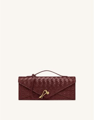 JW PEI Celeste pochette intrecciata bordeaux-Rosso