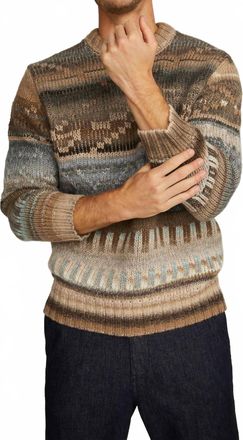 Nn.07 Chuck 6416 Knitted Sweater In 787 Ecru Multi